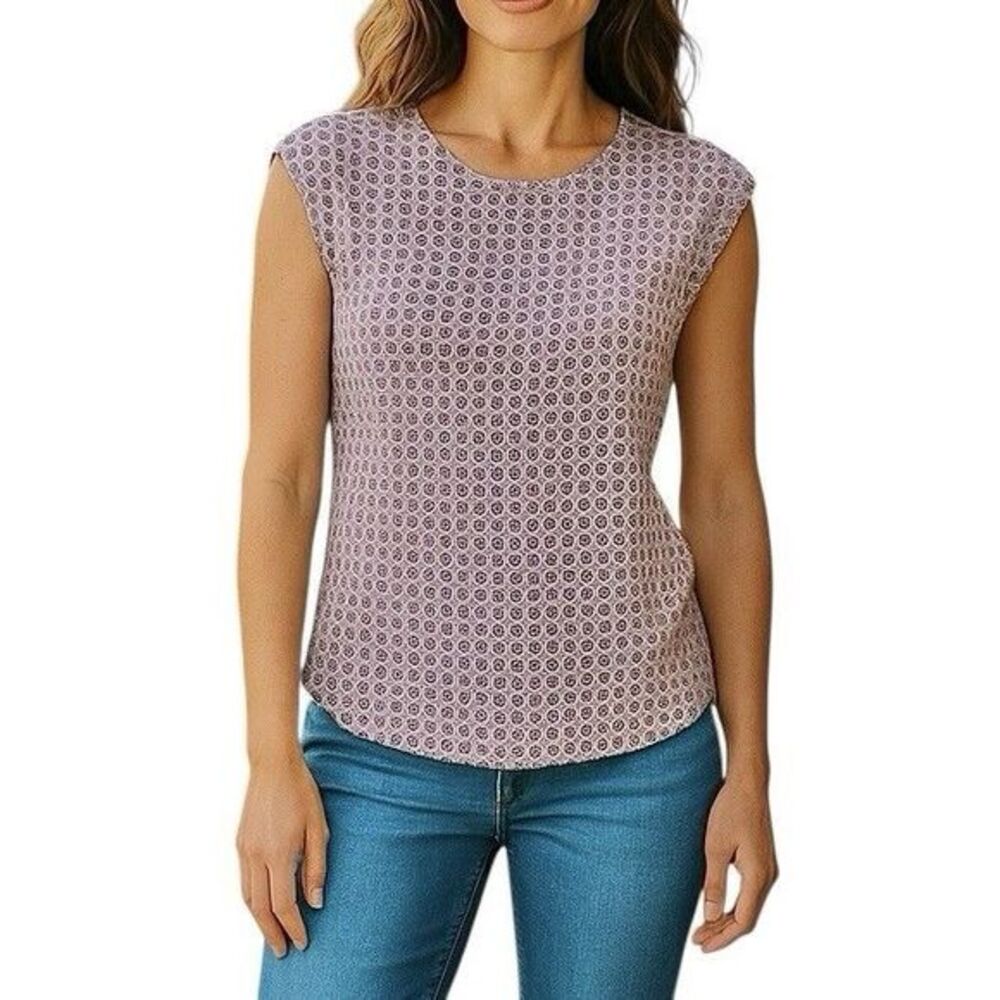 Merona Womens Blouse Size Medium Boho Sleeveless Preppy Modern Trendy Casual